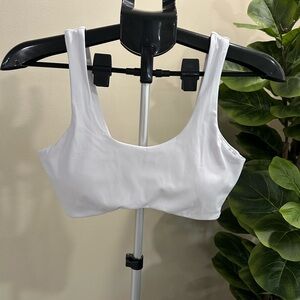 Libera White Sports Bra